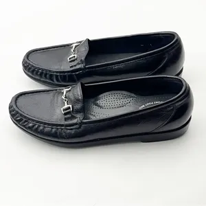 SAS Metro Tripad Black Leather Horsebit Slip On Comfort Footbed Shoes 7 Casual thumbnail 6