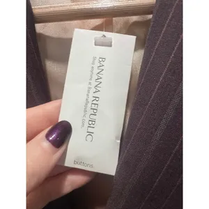 Banana Republic Gray Striped‎ Wool Blazer Size 4 Business Casual Capsule Work thumbnail 7