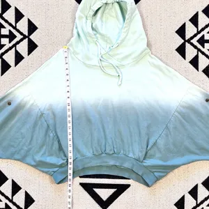 Young Fabulous & Broke Raissa Tie Dye Ombre Cropped Hoodie M/L thumbnail 8