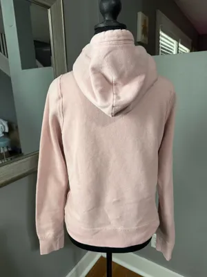 Abercrombie & Fitch Y2K Boyfriend Logo Hoodie Pink Small. thumbnail 3