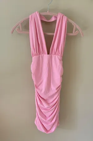 Edikted Pink Mini Dress thumbnail 2