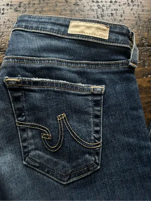 AG Adriano Goldschmied The‎ Legging Ankle Jeans Raw Hem Size 25R thumbnail 3