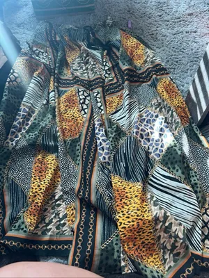 NWT truth fashion Bold Animal Patchwork‎ Maxi Skirt in Green and Yellow thumbnail 2