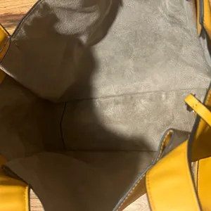 Chic Mustard Yellow Faux Leather Tote Bag | Large Shoulder Bag | Minimalist thumbnail 4