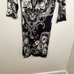 White House Black Market Women's Size Small Off Shoulder Mini Tunic Dress Black thumbnail 7