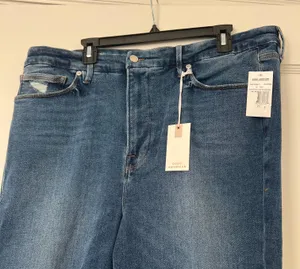 Good American Good Waist Crop Raw Edge High Rise Skinny Jeans Plus Size 22 NWT thumbnail 9