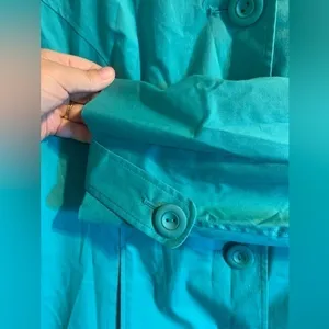 Pendleton Women’s Jacket Large Turquoise Button‎ Down Cotton Classic Lightweight thumbnail 5