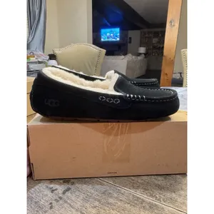 Women's Ansley Slipper Size 7 Black Suede Fur Lining thumbnail 4