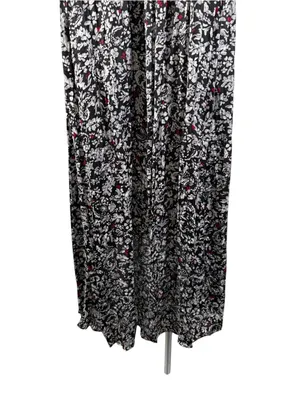 ZARA Satin Floral Sleeveless Midi Dress Size Medium thumbnail 8