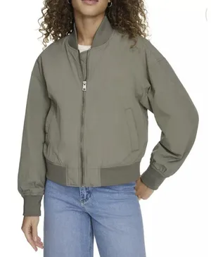 Levi's Green Bomber Jacket Women's Size Large X1114 thumbnail 1