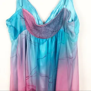 Y2K Fairy Pastel Whimsical Midi Babydoll Dress Womens Medium Event Romantic thumbnail 10