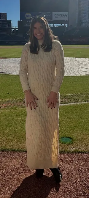 Line And Dot Sweater Dress thumbnail 1