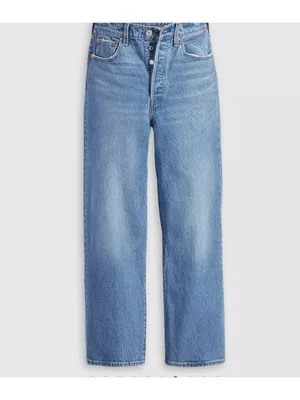 New Levi's 32x27 Premium Ribcage Straight Ankle Women's Jeans Dance Around thumbnail 4