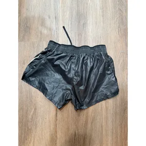 Nike Running Shorts Black‎ White Swoosh Logo Lightweight Athletic Sportswear thumbnail 4