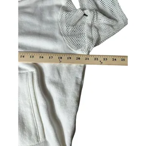 Drifter Jacket Size Women’s‎ L White Full Zip With Fishnet Sleeves EUC #G3-5 thumbnail 4