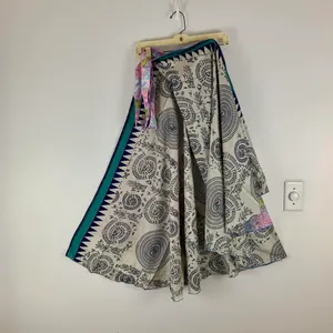 Reversible Maxi Wrap Skirt BINW421 Purple thumbnail 2