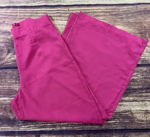 SHEIN Joress Dress Pants Womans Sz L Pink High-Rise Wide Leg thumbnail 1