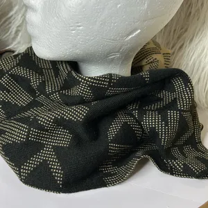 Michael Kors Camel And Black Logo Scarf 10” x 66”. thumbnail 2