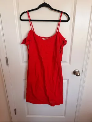 Abercrombie & Fitch Linen Midi Dress Size 4 thumbnail 2