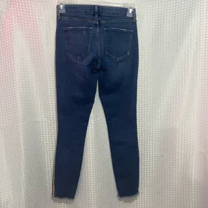 Abercrombie & Fitch Harper Low Rise Ankle Womens Jeans Size 25/2L Blue Raw Hem thumbnail 4