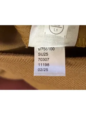 LOFT Riviera Slim Mid Rise Camel Cotton Linen Pants Womens 14 NEW thumbnail 16