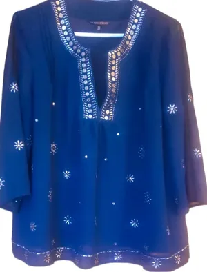 Victoria's Secret 2014 beaded bohemian tunic rare beaded Tunic thumbnail 1