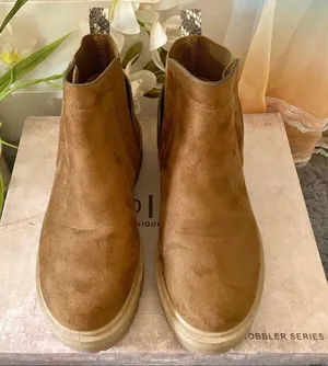 Qupid Tan Faux Suede Boots thumbnail 3