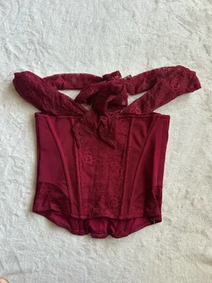 Outcast Clothing Philippa Top Deep Red thumbnail 8