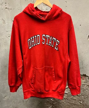 Steve & Barrys Red Ohio State Embroidered Sweatshirt Medium Y2K College Small S thumbnail 1