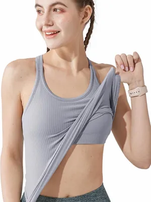 Ribbed Workout Tank Top thumbnail 5