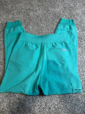 Teal FIGS Jogger Scrub Pants thumbnail 1