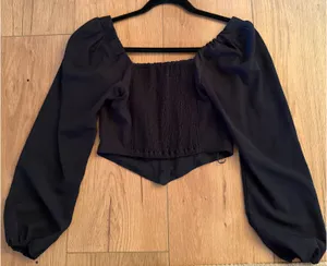 Abercrombie Black corset top thumbnail 3