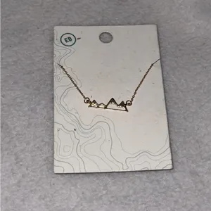Mountain Necklace NWT Gold thumbnail 3