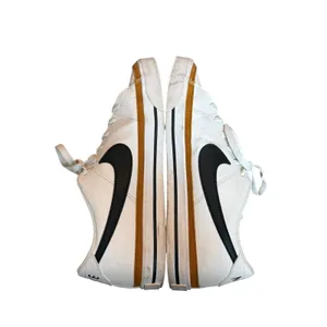 Nike Court Legacy White Black Desert Ochre Leather Sneakers Casual Lace-Up Shoes thumbnail 4