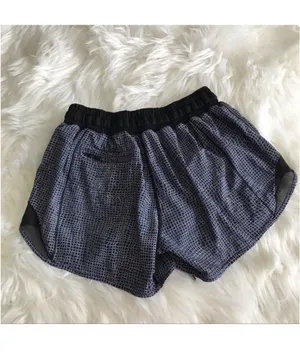 Lululemon hotty hot 4” running short fall net white black thumbnail 6