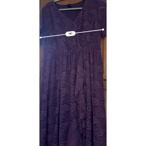 Scomchic Stretch Lace Midi Dress Purple Women’s Large thumbnail 6
