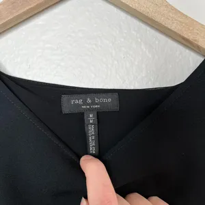Rag & Bone Black Sleeveless blouse Layered Asymmetrical Hem Top M thumbnail 4