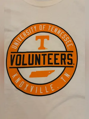 Women’s Hanes White T-Shirt with Orange Tennessee Volunteers Logo Size Small thumbnail 3