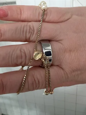 Charter Club White Pearl and Crystal Slider Bracelet thumbnail 5