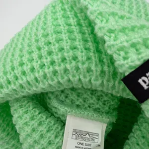 Patagonia women’s snow drifter mint knit beanie one size outdoor NWT thumbnail 4