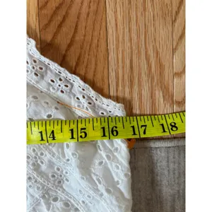 Lulus White Eyelet Lace Halter Dress M thumbnail 5