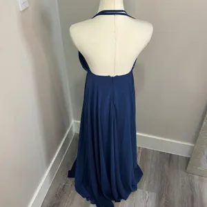 Lulus Mythical Kind of Love Dark Blue Maxi Dress Open Back Formal Gown Small thumbnail 4