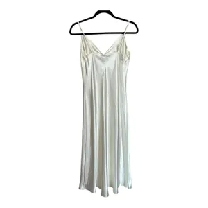 Jones New York Vintage Satin Ivory 2pc Slip Dress Set Size Medium NWT Bridal Boudoir thumbnail 6