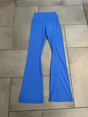 Aerie Offline Real Me Xtra High Waisted Flare Leggings in Blue thumbnail 2
