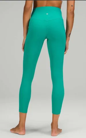 NWT Lululemon Align High-Rise Pant with Pockets 25" Maldives Green - Size 18 thumbnail 1