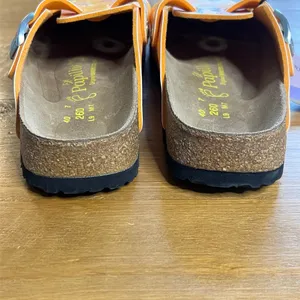 Papillio by Birkenstock Boston Clogs Butterfly Print Size EU 40 Orange German thumbnail 4
