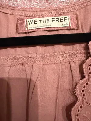 NWOT We the free riviera top size large mauve thumbnail 3