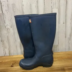 Hunter‎ Women's Original Tall Rain Boots Navy Blue Size 5 thumbnail 7