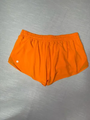 Lululemon Hotty Hot Low Rise Athletic Shorts Lit Orange Size 12 NWT thumbnail 8