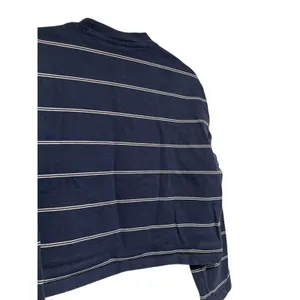 Nike Navy and White Striped Crop Long Sleeve Shirt S thumbnail 8